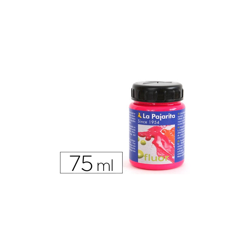 PINTURA ACRILICA LA PAJARITA F-04 MAGENTA FLUORESCENTE 75ML