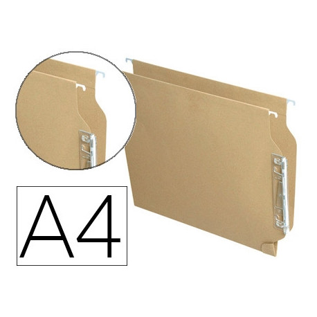 CARPETA COLGANTE FADE DIN A4 VISOR LATERAL KRAFT ECO