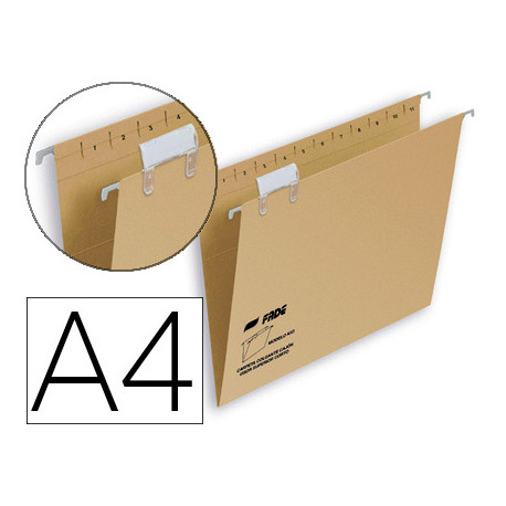 CARPETA COLGANTE FADE DIN A4 VISOR SUPERIOR KRAFT ECO