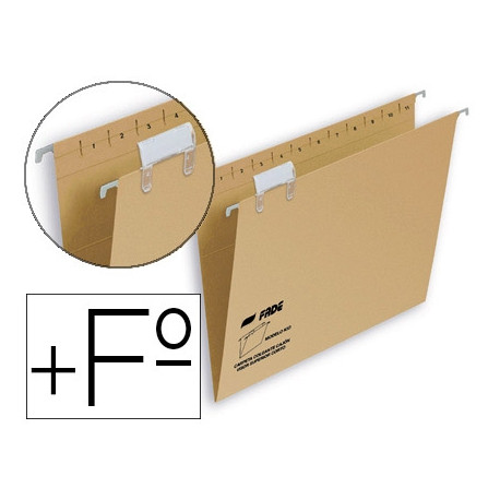 CARPETA COLGANTE FADE FOLIO PROLONGADO VISOR SUPERIOR KRAFT ECO