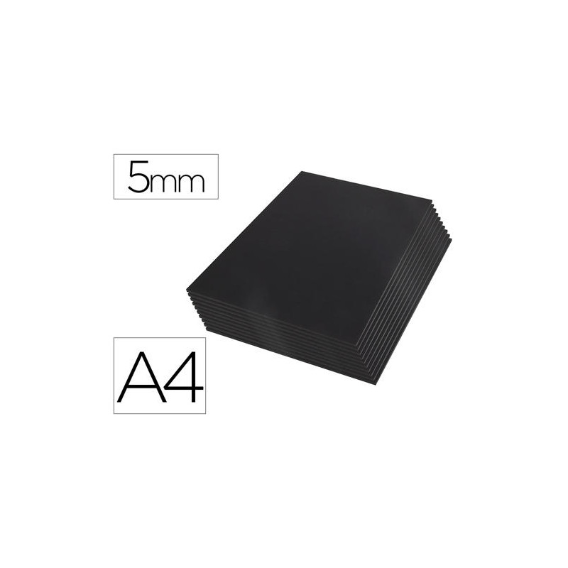 CARTON PLUMA LIDERPAPEL NEGRO DOBLE CARA DIN A4 ESPESOR 5 MM