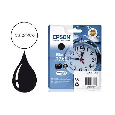 INK-JET EPSON 27XL WF 3620 / 3640 / 7110 / 7610 / 7620 NEGRO -1.100 PAG-