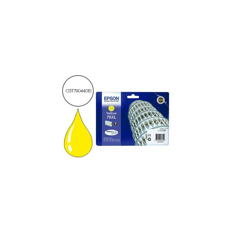 INK-JET EPSON 79XL 900P WF 4630 / 4640 / 5110 / 5620 / 5690 / 5690 AMARILLO -2.000 PAG-