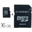 MEMORIA SD MICRO Q-CONNECT FLASH 16 GB CLASE 6 CON ADAPTADOR