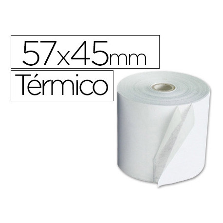 ROLLO SUMADORA Q-CONNECT TERMICO 57X45X11 MM 58 GR SIN BISFENOL A