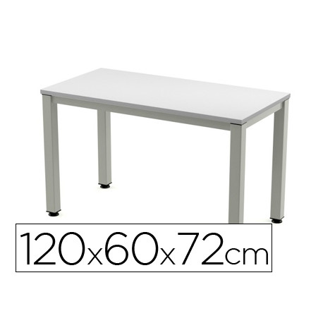 MESA DE OFICINA ROCADA EXECUTIVE 200AD02 ALUMINIO /GRIS 120X60 CM