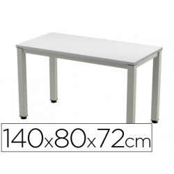 MESA DE OFICINA ROCADA EXECUTIVE 2001AD02 ALUMINIO /GRIS 140X80CM