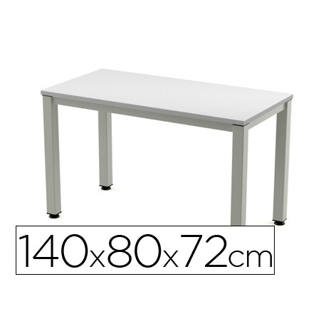 MESA DE OFICINA ROCADA EXECUTIVE 2001AD02 ALUMINIO /GRIS 140X80CM