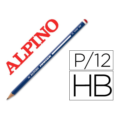 LAPICES DE GRAFITO ALPINO JUNIOR UNIDAD