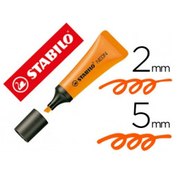 ROTULADOR STABILO FLUORESCENTE 72 NARANJA NEON