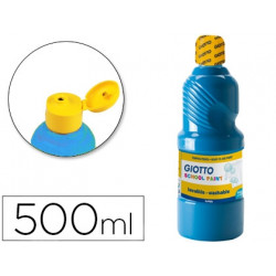 TEMPERA LIQUIDA GIOTTO ESCOLAR LAVABLE 500 ML AZUL CYAN