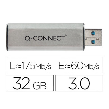 MEMORIA USB Q-CONNECT FLASH 32 GB 3.0