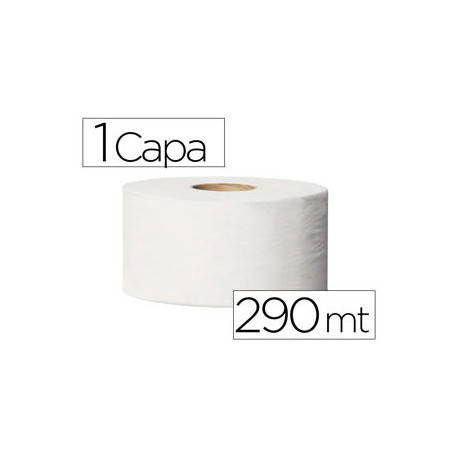 PAPEL HIGIENICO TORK MINIJUMBO 1 CAPA 290 MT PARA DISPENSADOR T2