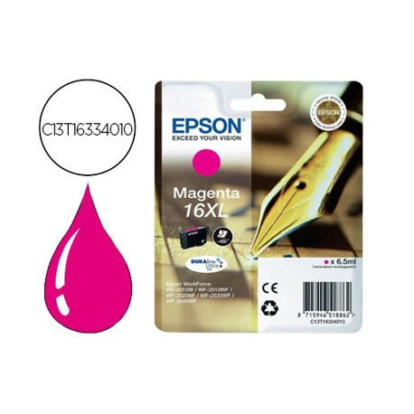 INK-JET EPSON 16XL WF2010W WF2510WF WF2520NF WF2530WF WF2540WF MAGENTA 450 PAG