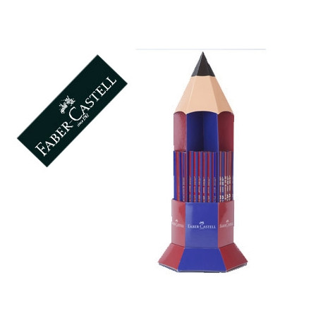 LAPICES DE GRAFITO FABER ECOLAPIZ JANUS 2160 BICOLOR EXPOSITOR 120 UNIDADES