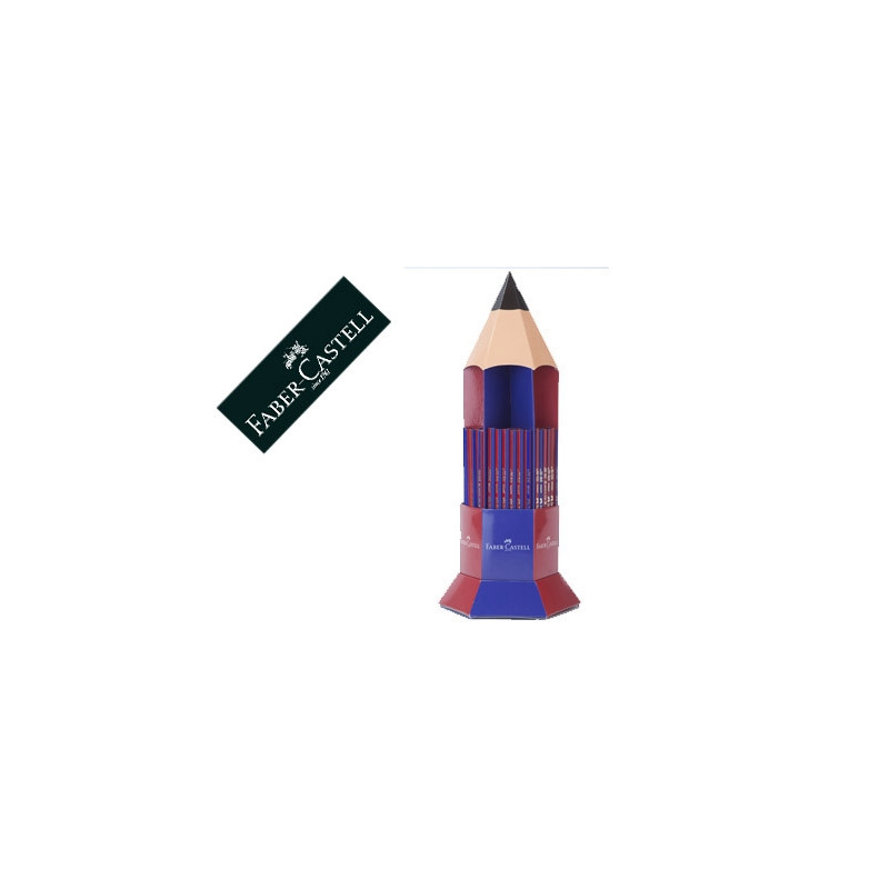 LAPICES DE GRAFITO FABER ECOLAPIZ JANUS 2160 BICOLOR EXPOSITOR 120 UNIDADES