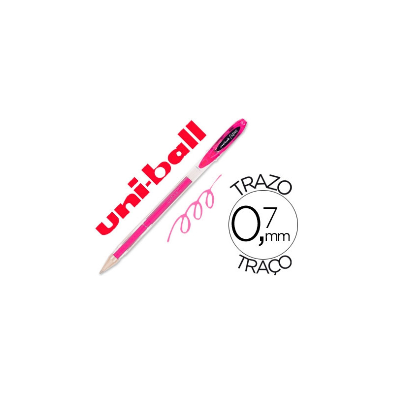 BOLIGRAFO UNI-BALL ROLLER UM-120 SIGNO 0,7 MM TINTA GEL COLOR ROSA