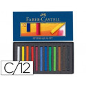 TIZA PASTEL FABER CASTELL ESTUCHE CARTON DE 12 UNIDADES COLORES SURTIDOS