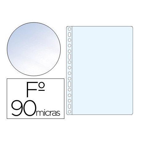 FUNDA MULTITALADRO SARO FOLIO 90 MC PVC CRISTAL