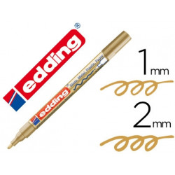 ROTULADOR EDDING PUNTA FIBRA 751 ORO PUNTA REDONDA 1-2 MM