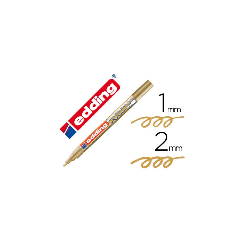 ROTULADOR EDDING PUNTA FIBRA 751 ORO PUNTA REDONDA 1-2 MM