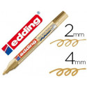 ROTULADOR EDDING PUNTA FIBRA 750 ORO PUNTA REDONDA 2-4 MM