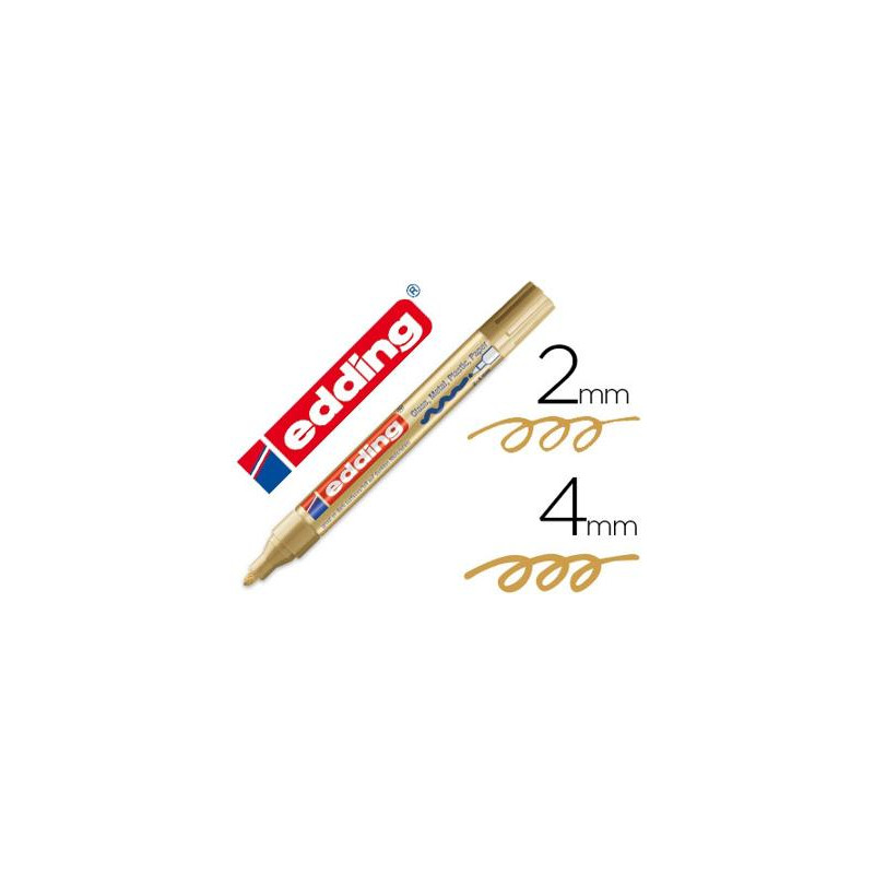 ROTULADOR EDDING PUNTA FIBRA 750 ORO PUNTA REDONDA 2-4 MM