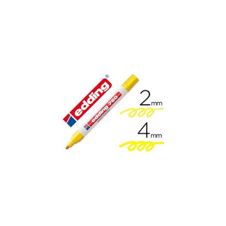 ROTULADOR EDDING PUNTA FIBRA 750 AMARILLO PUNTA REDONDA 2-4 MM