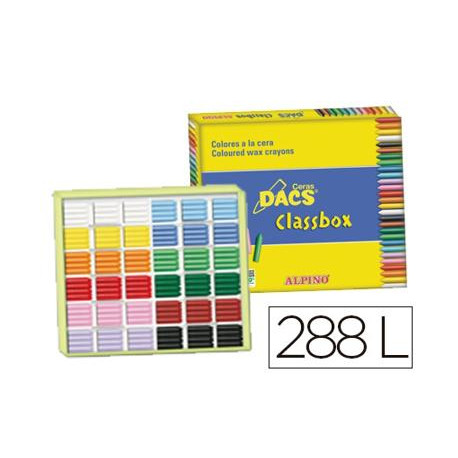 LAPICES CERA DACS CLASSBOX CAJA DE 288 UNIDADES 12 COLORES SURTIDOS