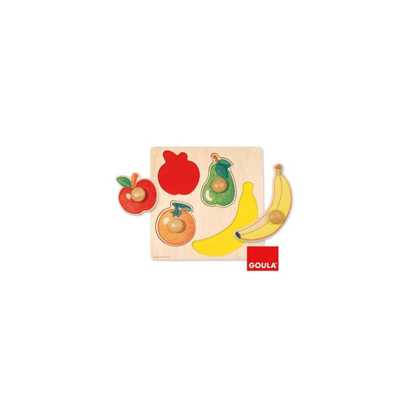 PUZZLE DISET FRUTAS 4 PIEZAS