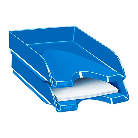 BANDEJA SOBREMESA CEP PLASTICO AZUL 257X348X66 MM