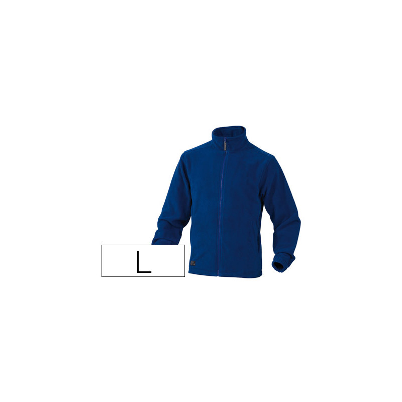 CHAQUETA DELTAPLUS POLAR CON CREMALLERA 2 BOLSILLOS COLOR AZUL TALLA L