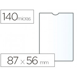 FUNDA PORTADOCUMENTO ESSELTE PLASTICO TRANSPARENTE 140 MICRAS TAMA?O 87X56 MM