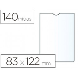 FUNDA PORTADOCUMENTO ESSELTE PLASTICO TRANSPARENTE 140 MICRAS TAMA?O 83X122 MM