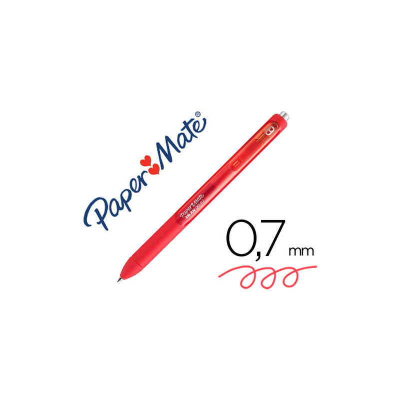 BOLIGRAFO PAPER MATE INKJOY RETRACTIL GEL PEN TRAZO 0,7 MM ROJO