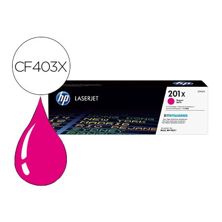 TONER HP 201X LASERJET PRO M252 /MFP M277 MAGENTA 2.300 PAG