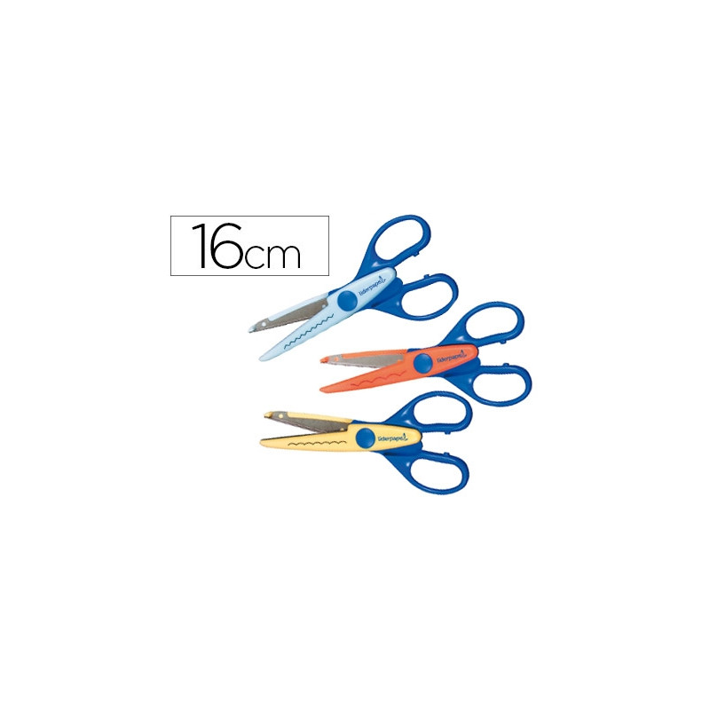 TIJERA LIDERPAPEL CORTES EN ZIG-ZAG, ONDAS PEQUE?AS Y ONDAS GRANDES UNIDAD UNIDAD