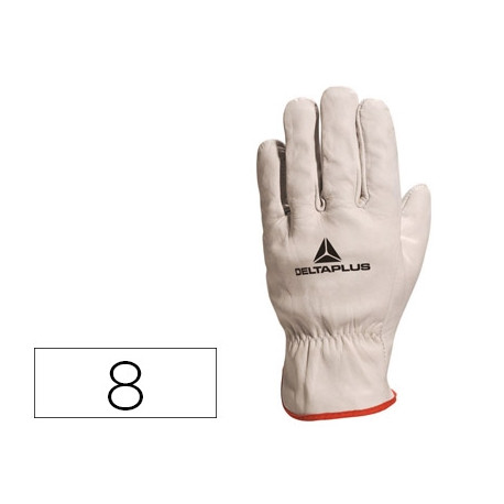 GUANTES DELTAPLUS PIEL VACUNO ESPECIAL PARA TODO TIPO DE TRABAJOS EL MAS VENDIDO DEL MERCADO TALLA 8