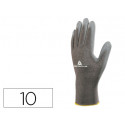 GUANTES DELTAPLUS POLIESTER ANTIDESLIZANTE LAVABLE ESPECIAL PARA MANIPULACION Y MANUTENCION GRIS TAL