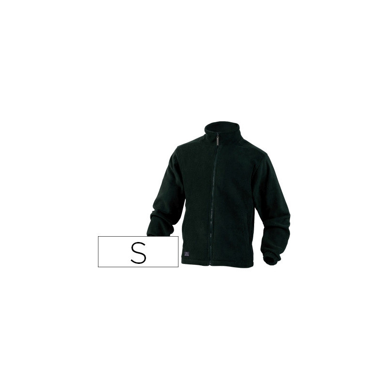 CHAQUETA DELTAPLUS POLAR CON CREMALLERA 2 BOLSILLOS COLOR NEGRO TALLA S