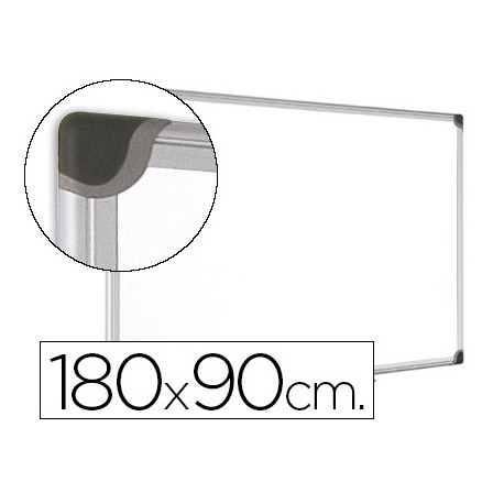 PIZARRA BLANCA BI-OFFICE MAGNETICA MAYA W CERAMICA VITRIFICADA MARCO DE ALUMINIO 180 X 90 CM CON BAN