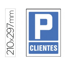 PICTOGRAMA SYSSA SE?AL DE PARKING CLIENTES EN PVC 210X297 MM