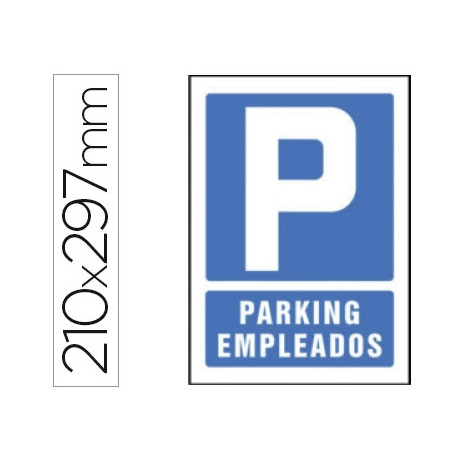 PICTOGRAMA SYSSA SE?AL DE PARKING EMPLEADOS EN PVC 210X297 MM