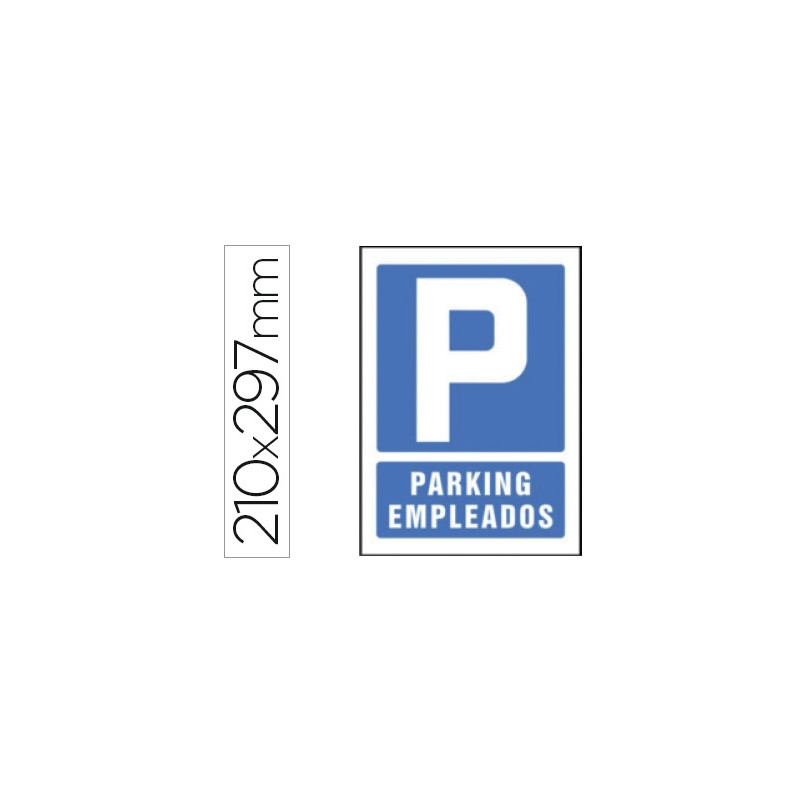 PICTOGRAMA SYSSA SE?AL DE PARKING EMPLEADOS EN PVC 210X297 MM