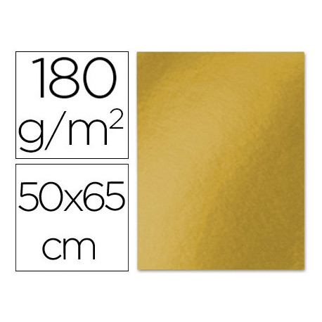 CARTULINA LIDERPAPEL 50X65 CM 180 GR ORO VIEJO UNIDAD