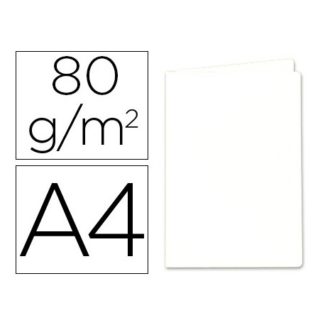 SUBCARPETA PAPEL EXACOMPTA DIN A4 BLANCA 80 GR