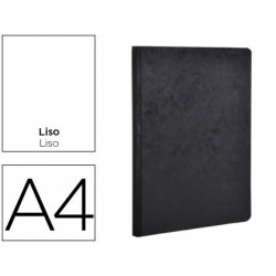 LIBRETA AGE-BAG TAPA CARTULINA LOMO COSIDO LISO 96 HOJAS COLOR NEGRO 210X297 MM