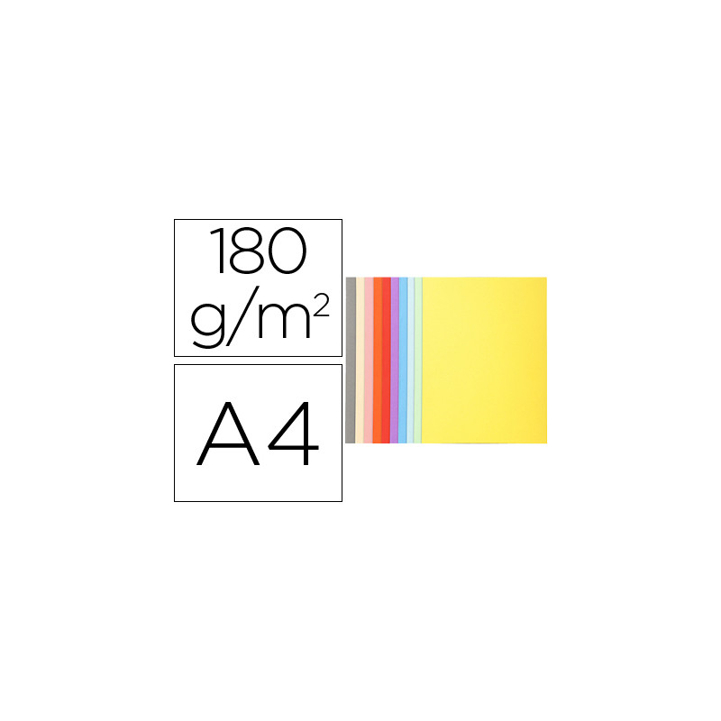 SUBCARPETA CARTULINA RECICLADA EXACOMPTA DIN A4 10 COLORES SURTIDOS 170 GR