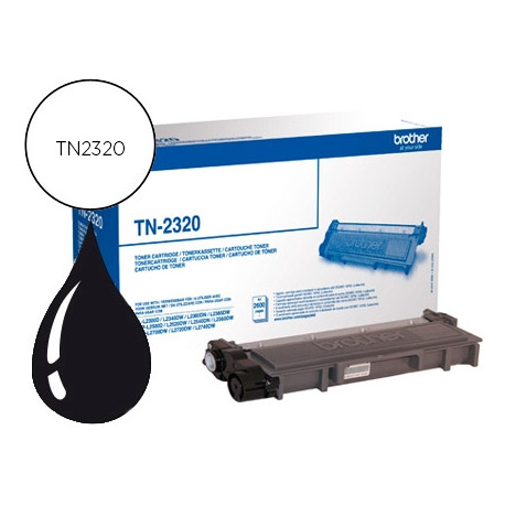 TONER BROTHER TN-2320 DCPL2520DW DCPL2540DN MFCL2700DW MFCL2720DW MFCL2740DW NEGRO 2600 PAG