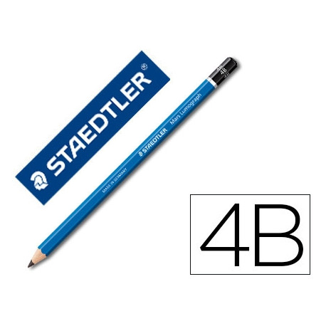 LAPICES DE GRAFITO STAEDTLER MARS LUMOGRAPH 100 4B UNIDAD